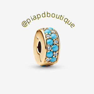 Pandora Aqua Blue Clip Charm
